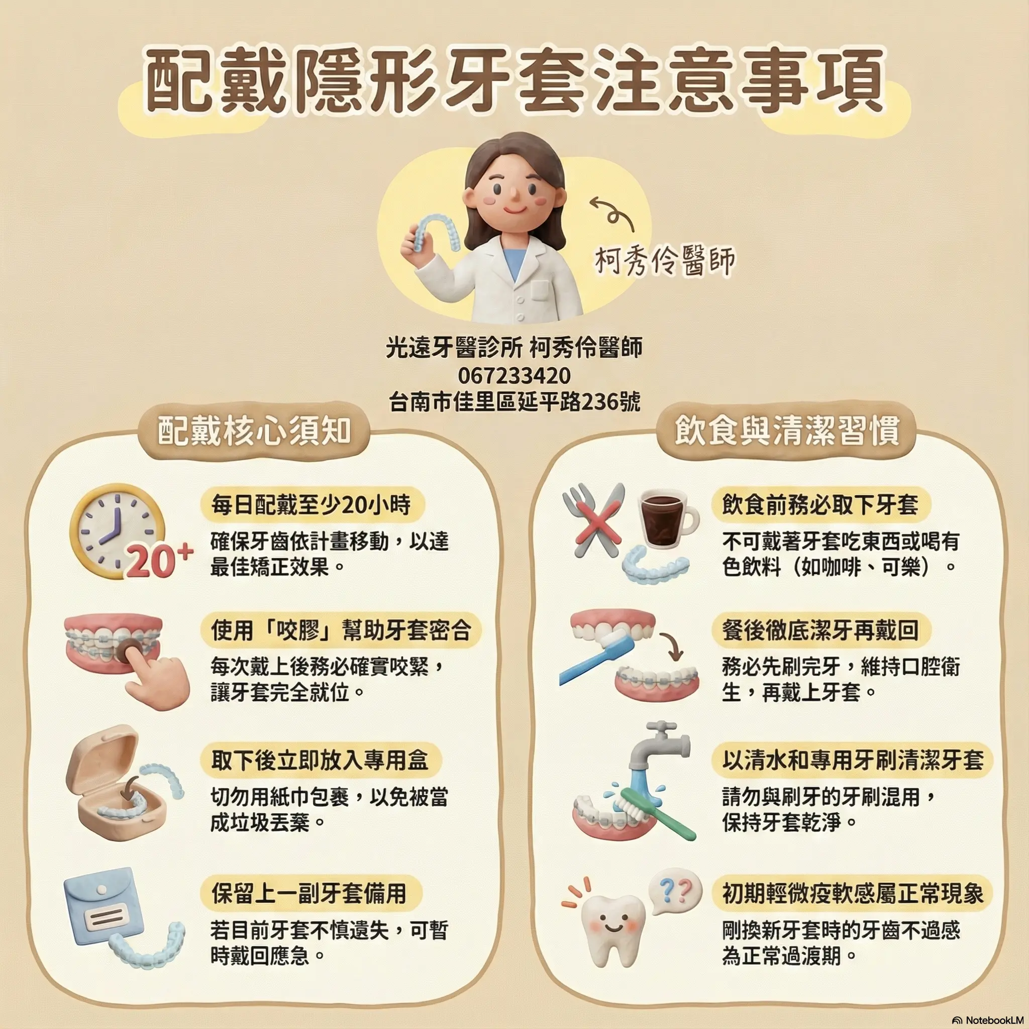 隱形牙套佩戴須知