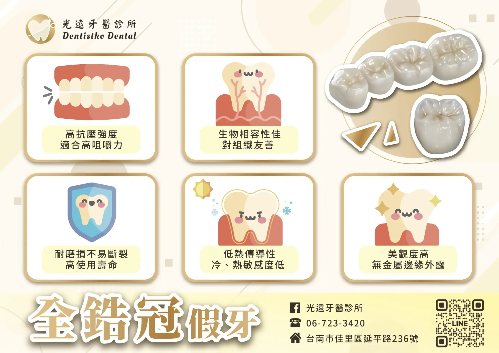 精密假牙 全鋯冠