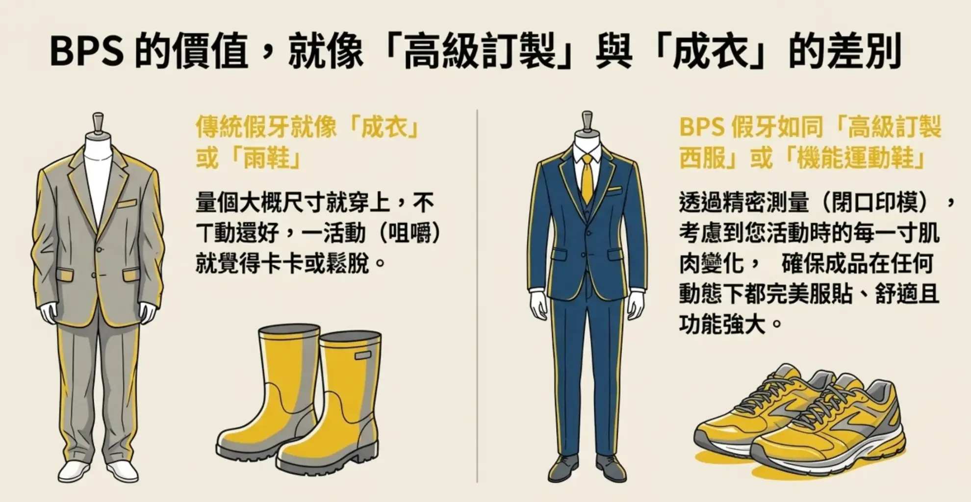吸附式全口活動假牙