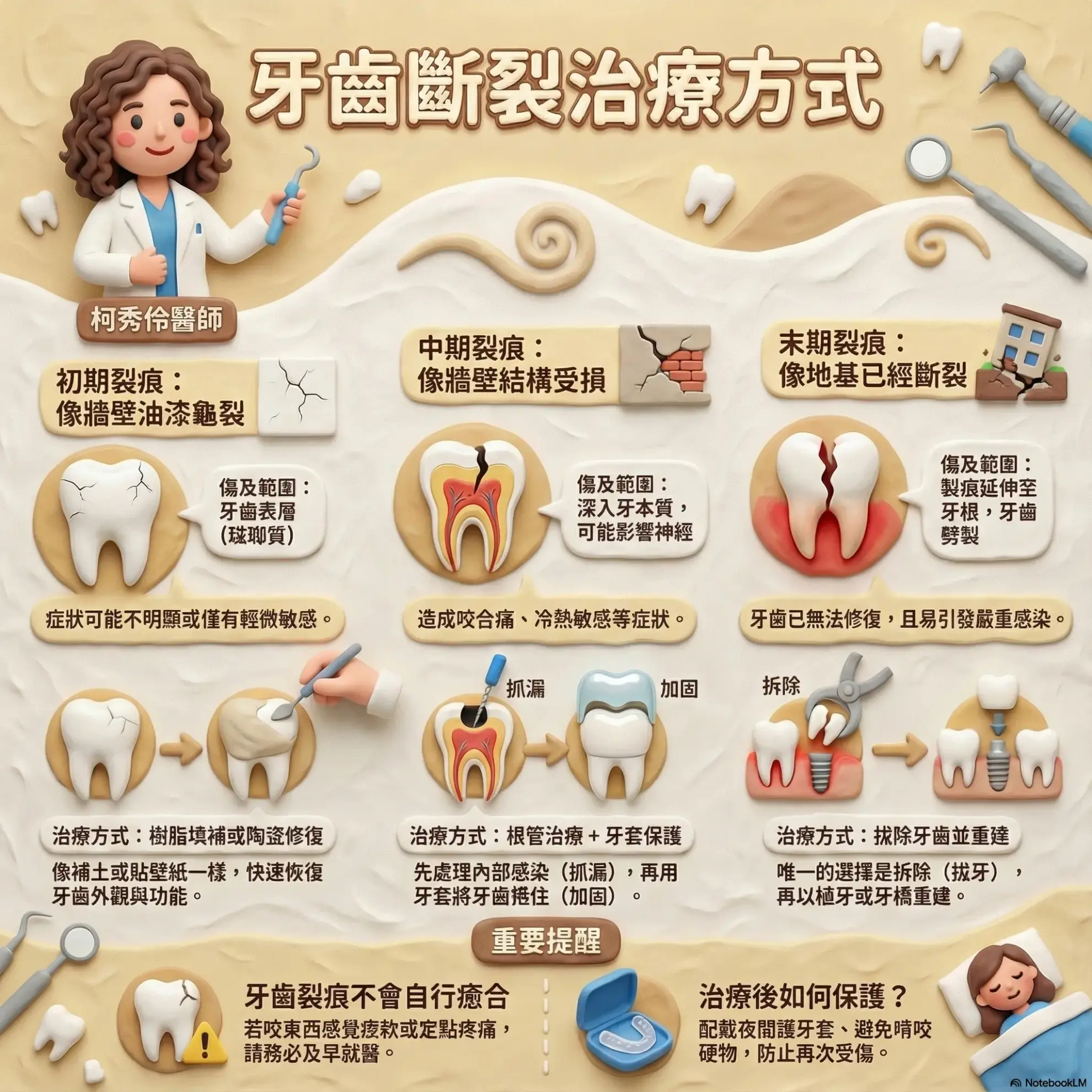 家庭牙科 牙齒斷裂治療方式