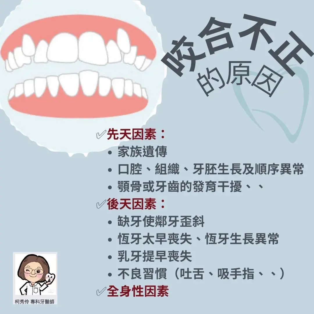 咬合不正的影響